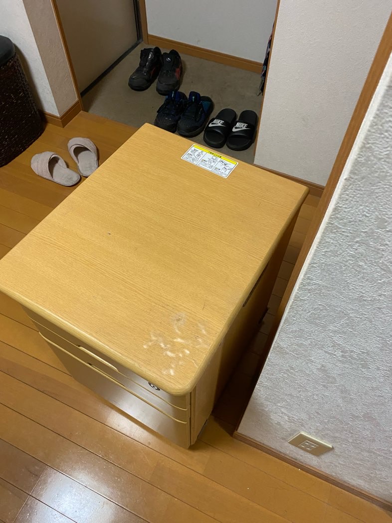 知多市【不用品回収】キャビネットの作業前